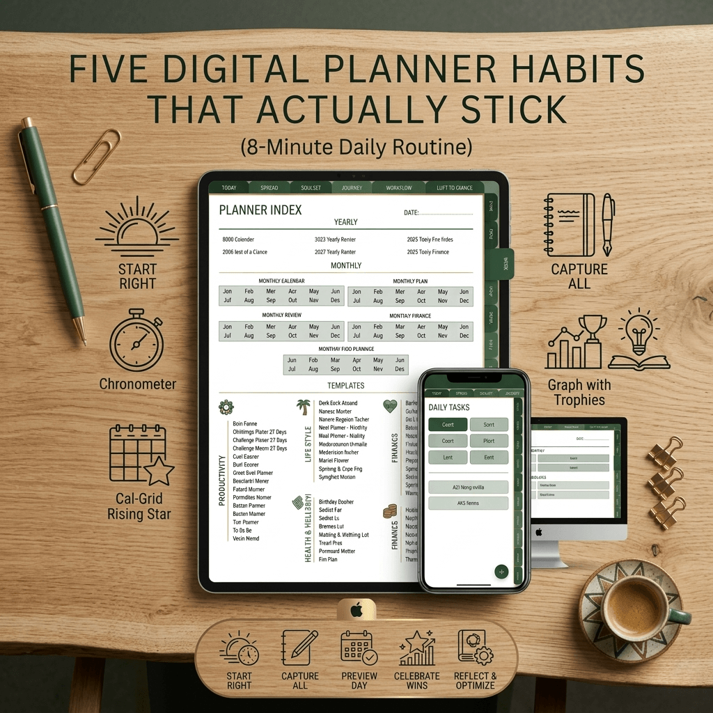 Five digital planners habits that actually stick